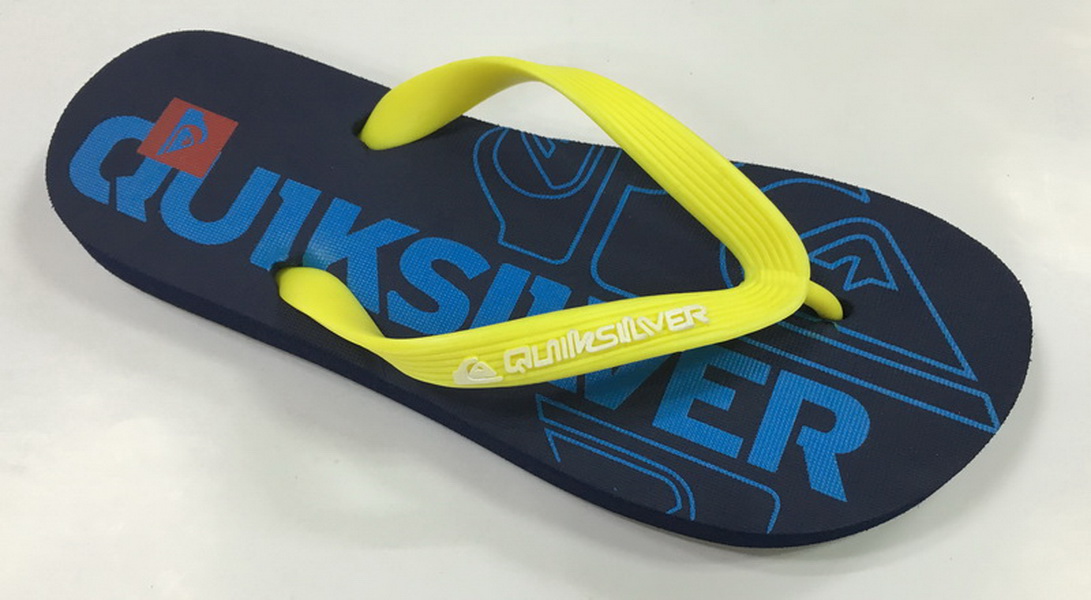 PVC strap EVA outsole printed insole beach use mens slippers